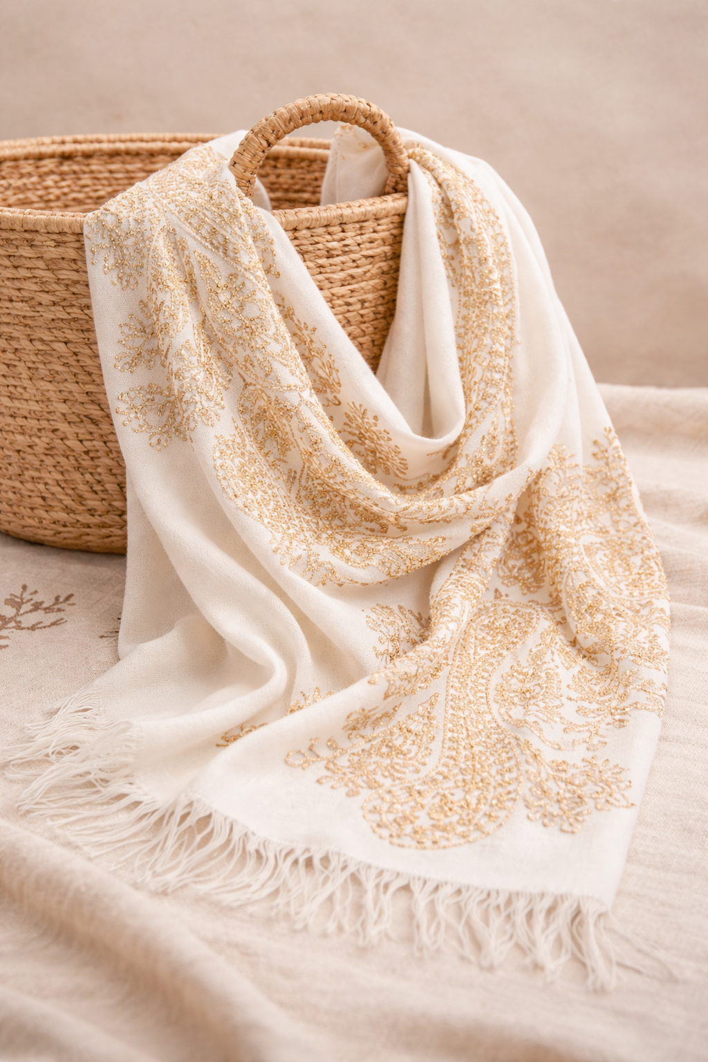 Zarina Ivory Pashmina