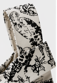 Noir Garden Knot Bag