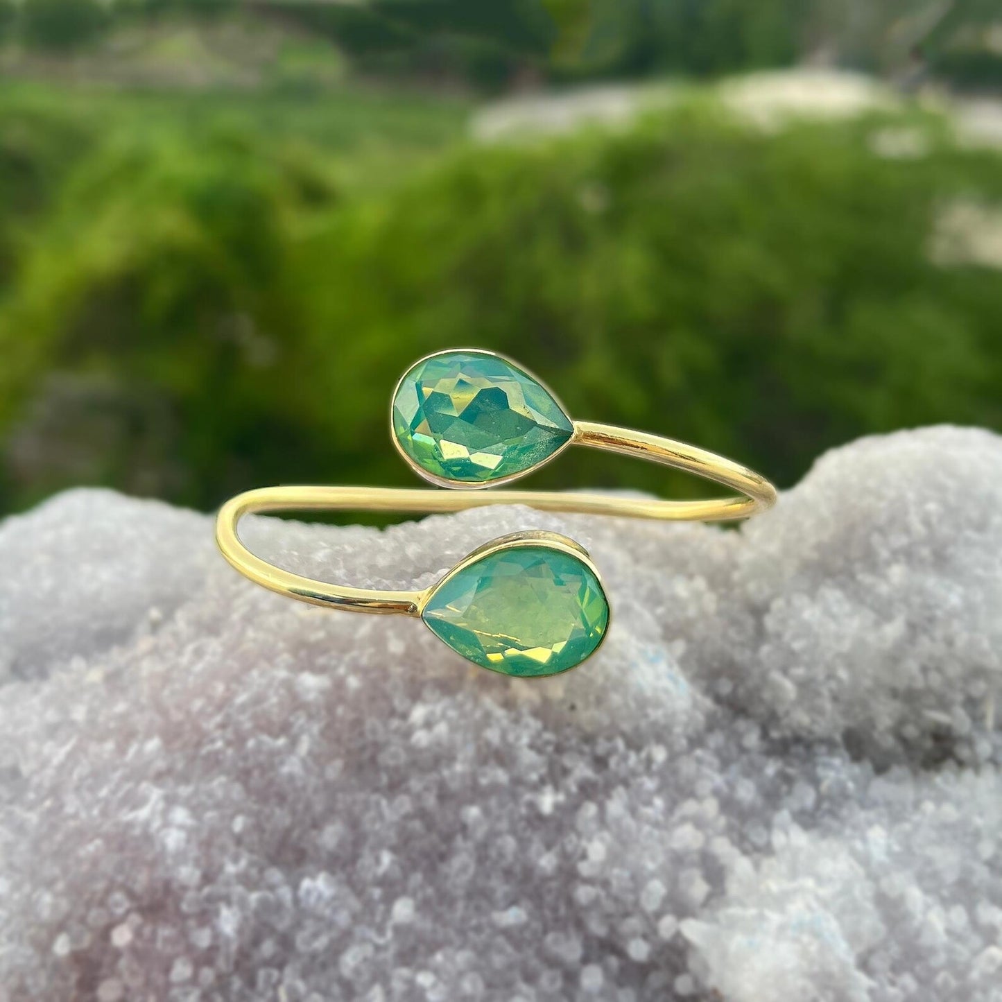 Verdant Glow Opalite Cuff