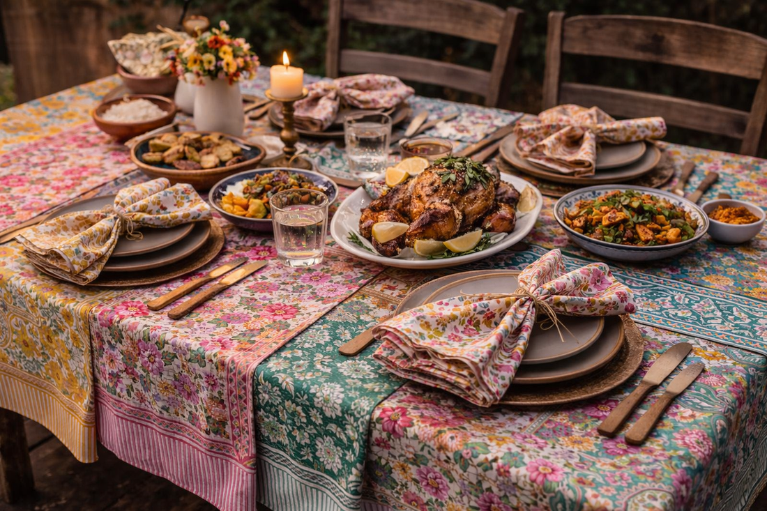 Mixing and Matching Table Linens: A More Relaxed Way to Set the Table