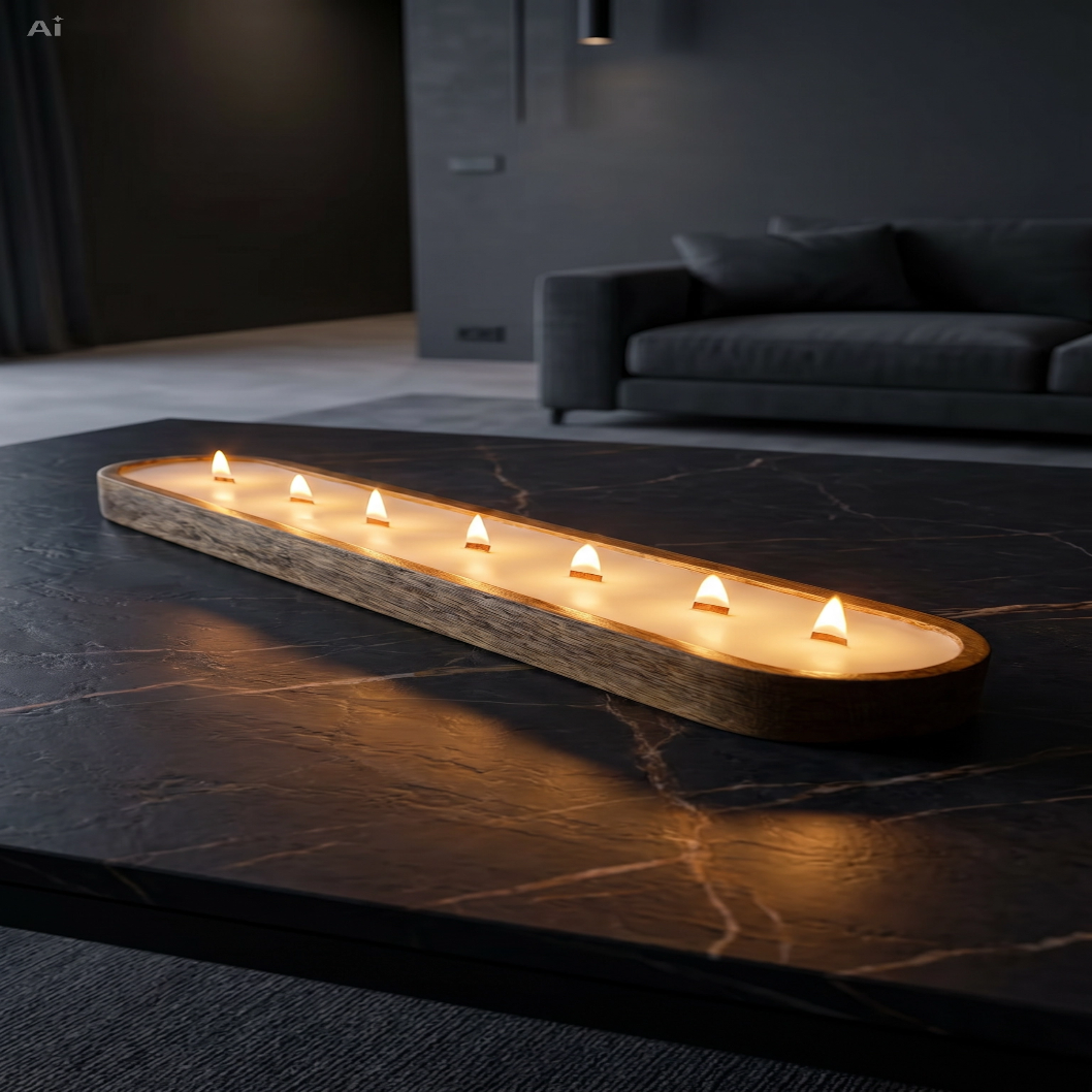 The Saanjh Dough Bowl Candle