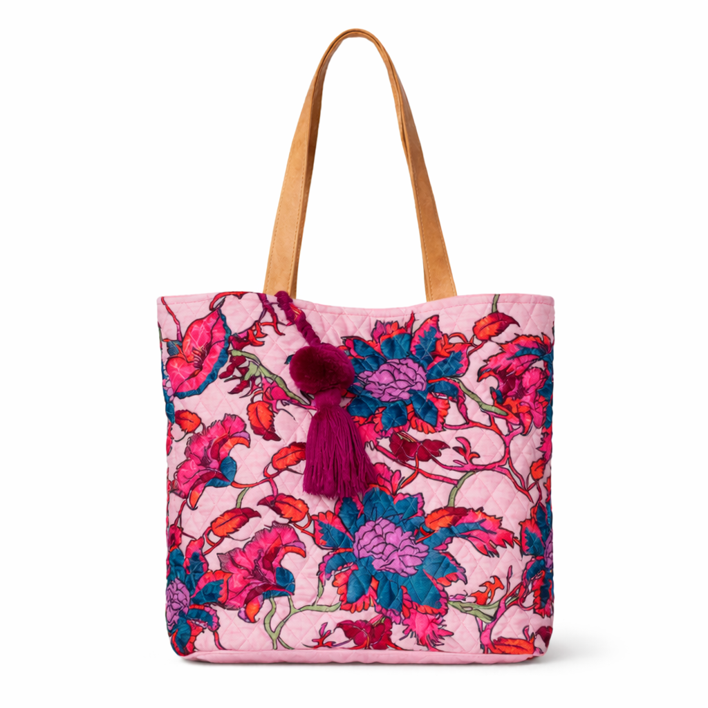 Lila Quilted Carry Tote