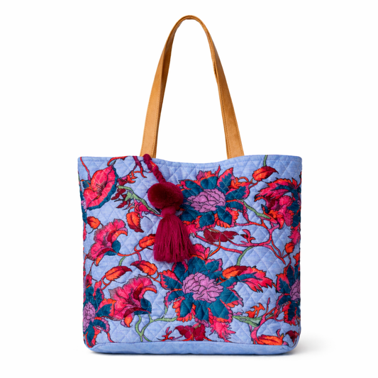 Lila Quilted Carry Tote