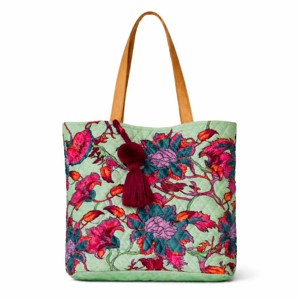 Lila Quilted Carry Tote