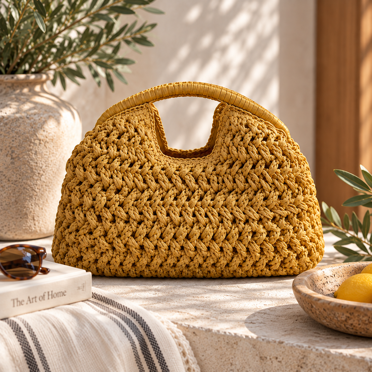 Leela Woven Handbag