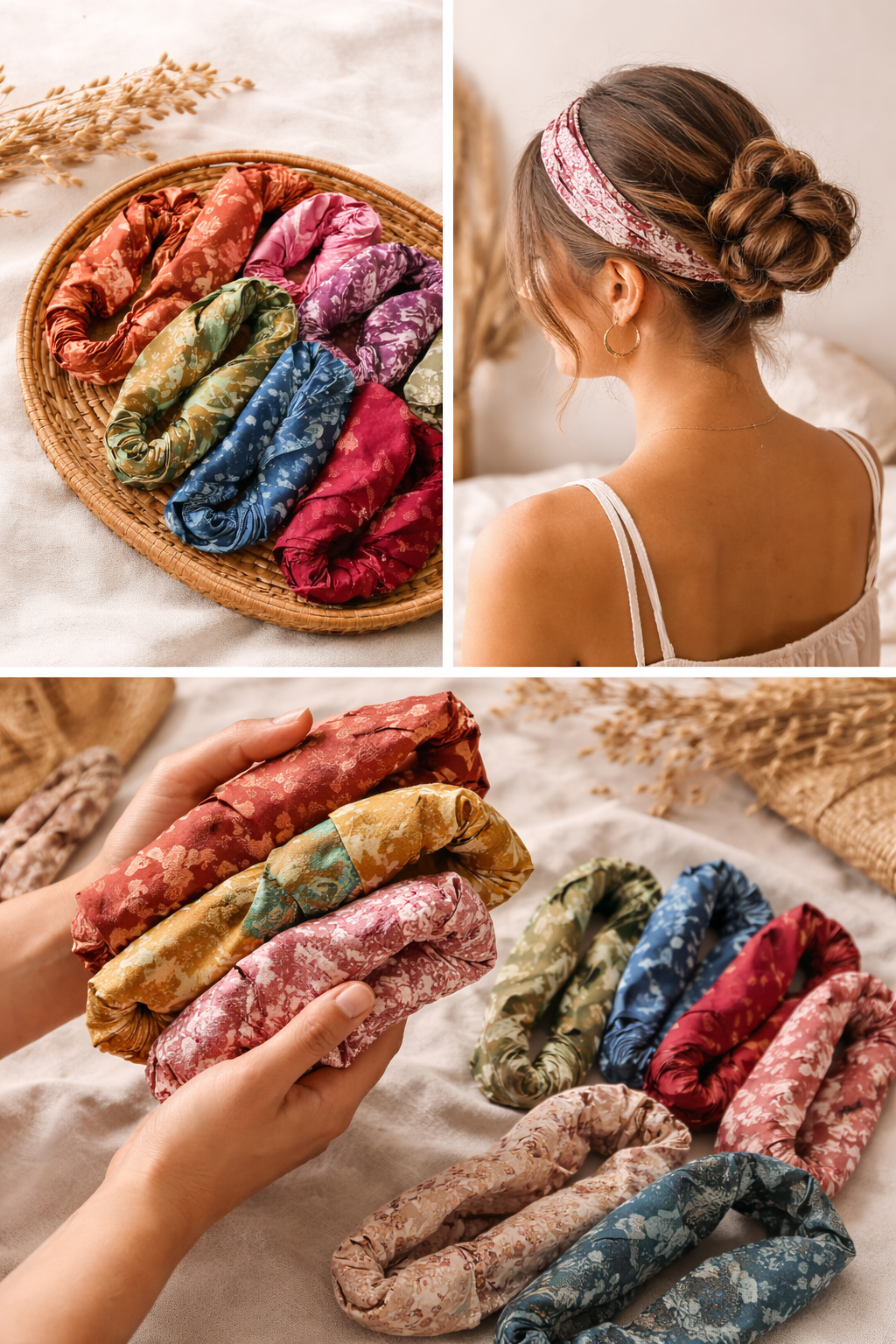 Kala Silk Knot Twist Hairband
