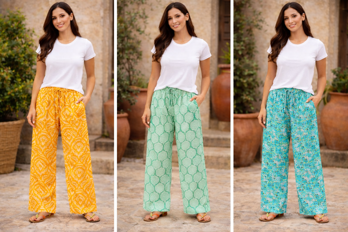 Anokhi Silk Lounge Pants