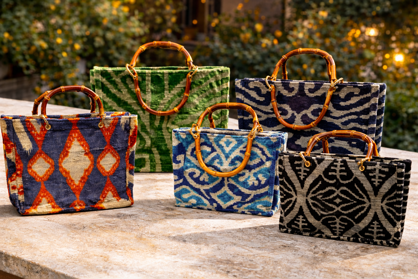Sahra Velvet Tote Bag