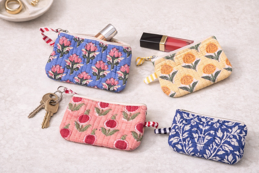 Sutra Quilted Mini Pouch