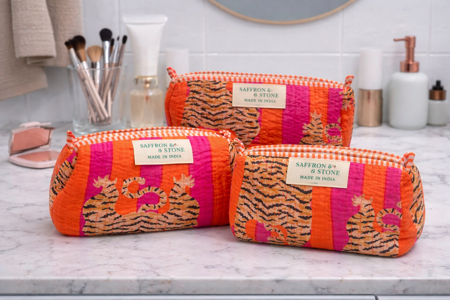 Ranakpur Anaya Quilted Pouch - Set of 3