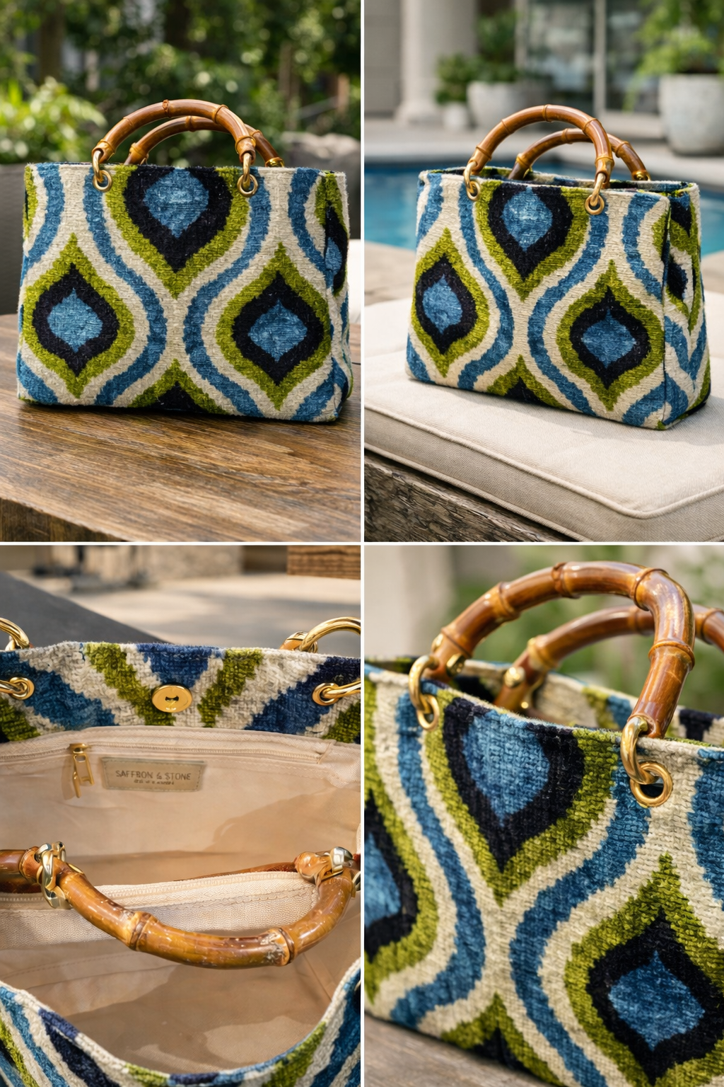 Sahra Velvet Tote Bag