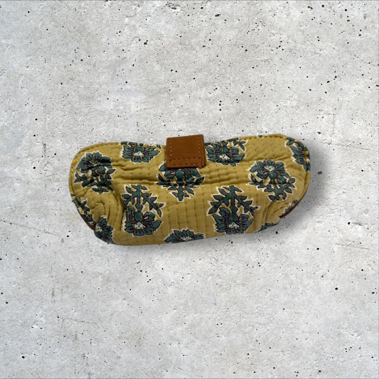 Saffron Trails Quilted Sunglass Case