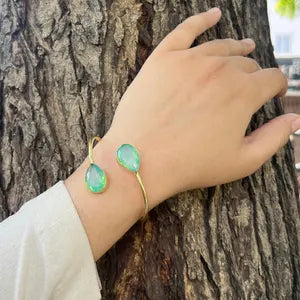 Verdant Glow Opalite Cuff