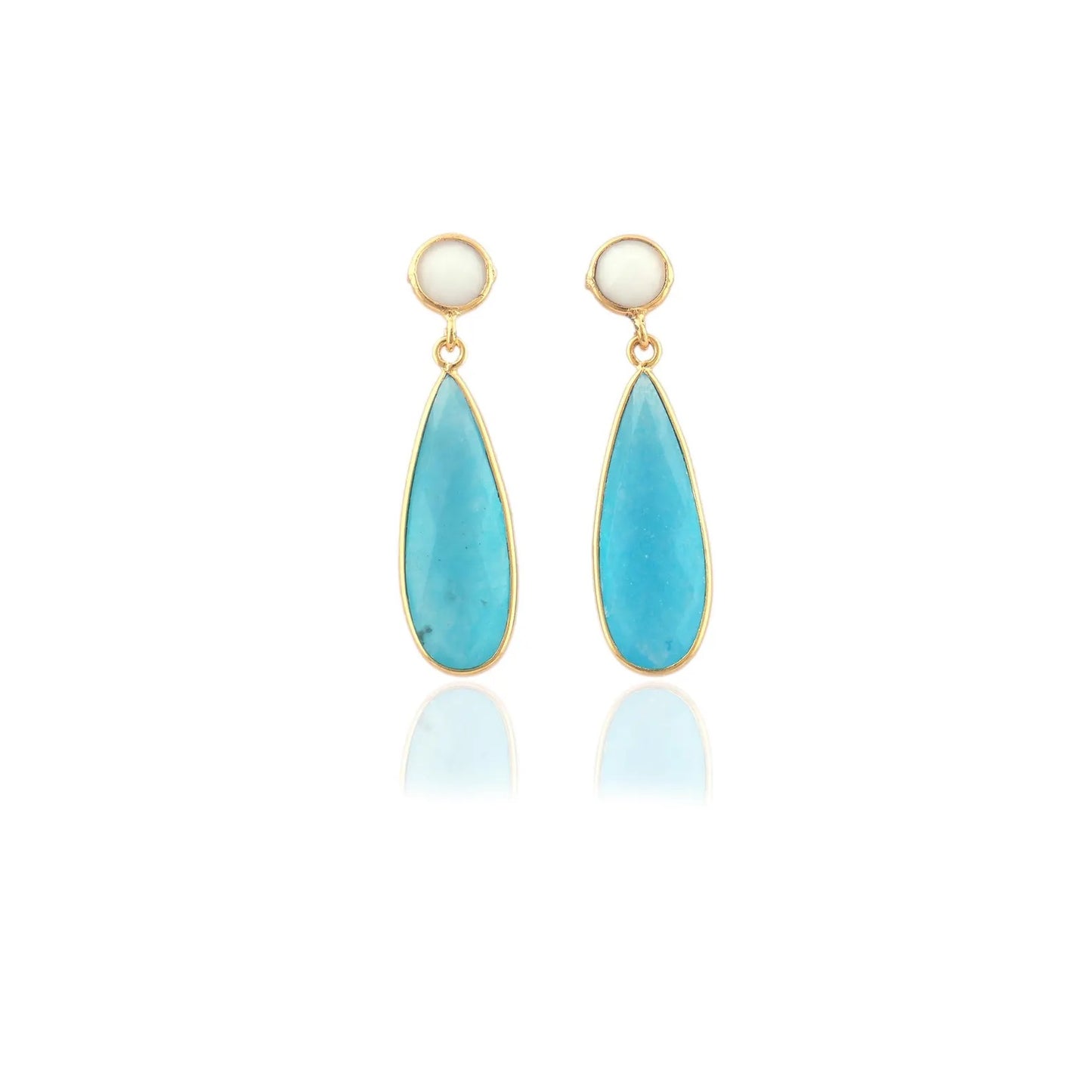 Serene Teardrop Jade Earrings