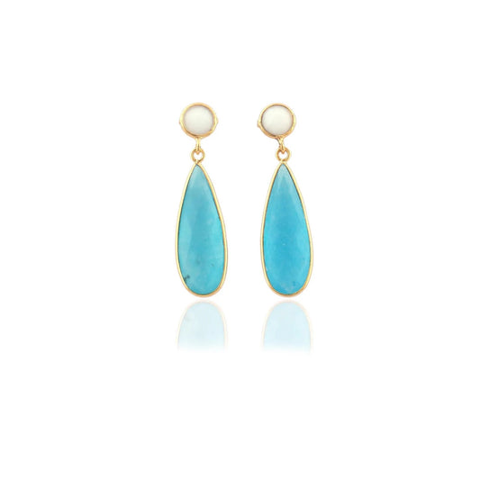 Serene Teardrop Jade Earrings