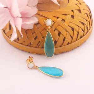 Serene Teardrop Jade Earrings
