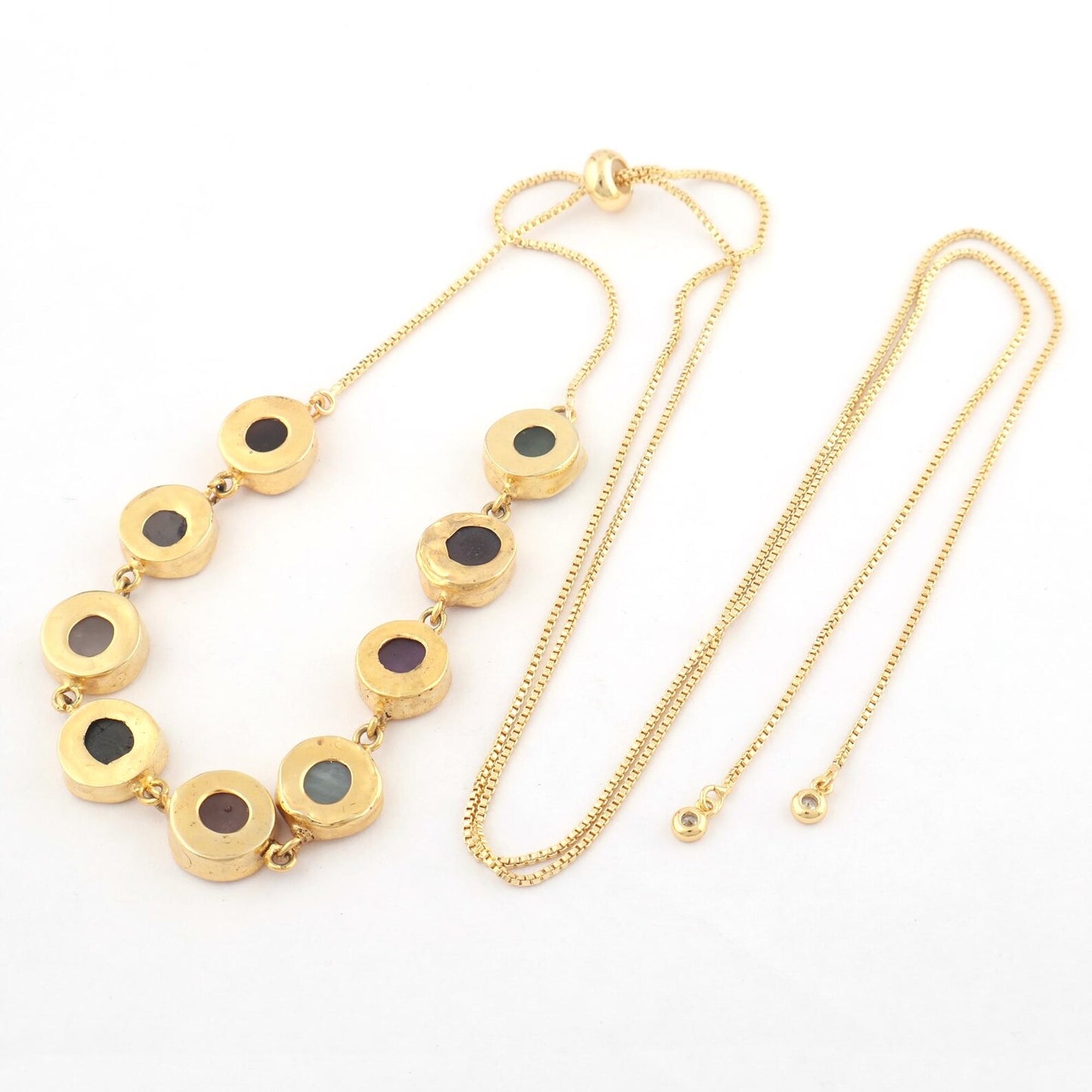 Golden Earth Multistone Necklace