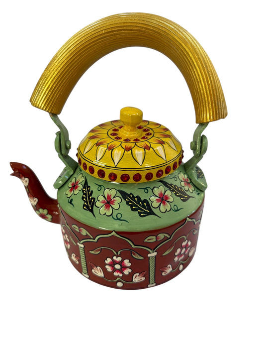 Crimson Folk Teapot