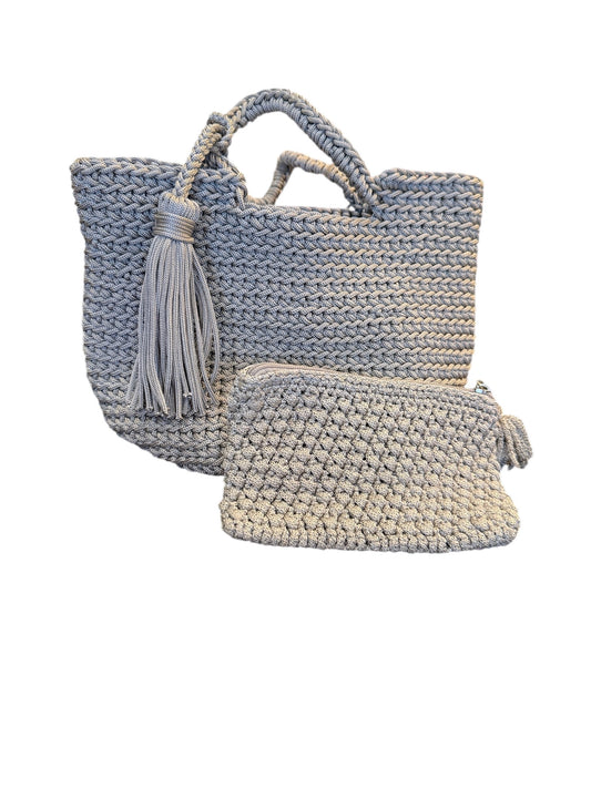 Harbor Weave Tassel Tote