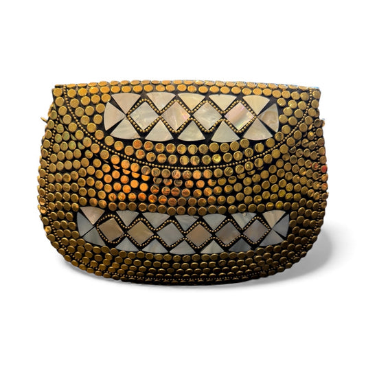 Pearlescent Medina Mosaic Clutch