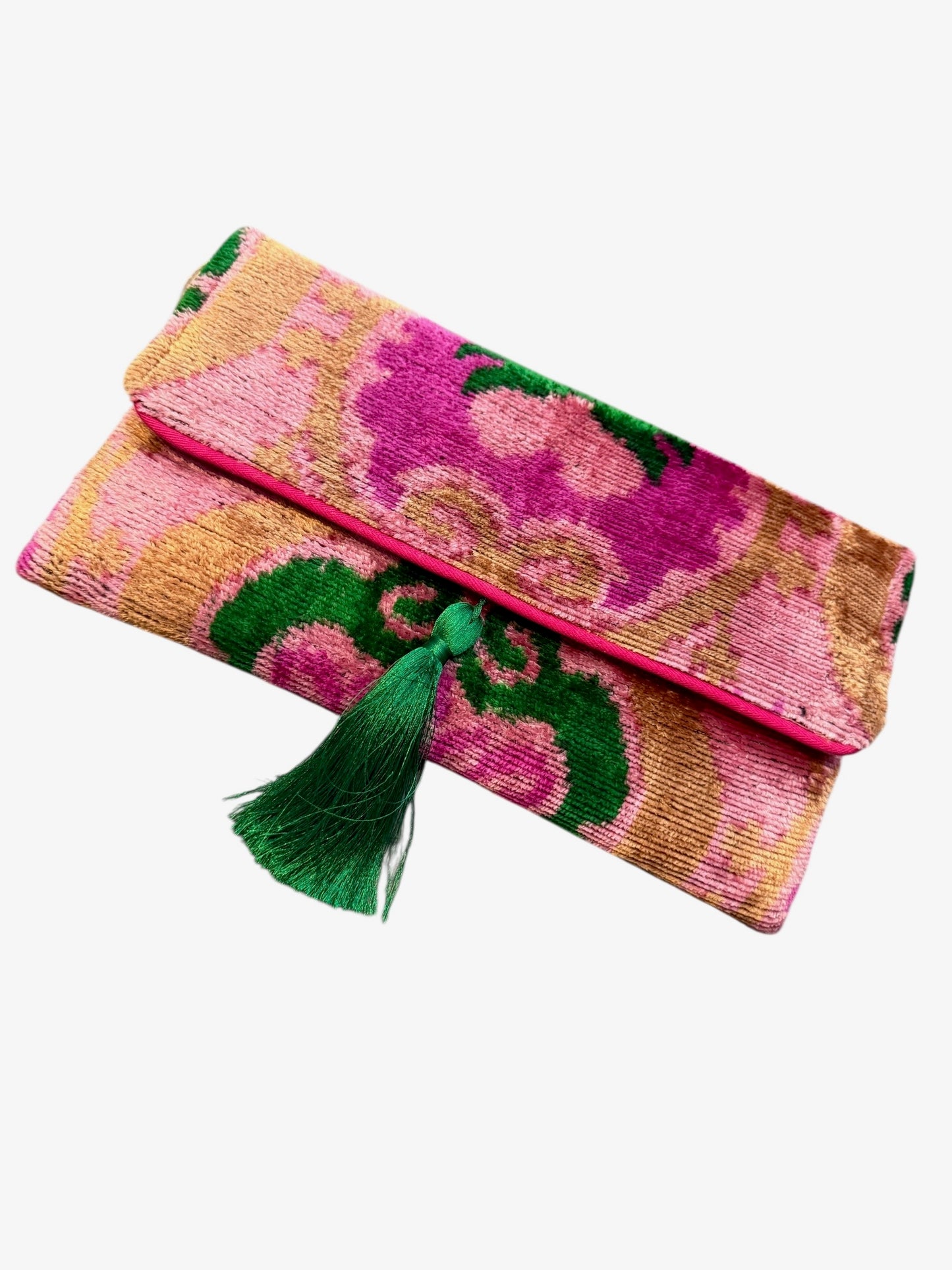 Zara Velvet Statement Clutch