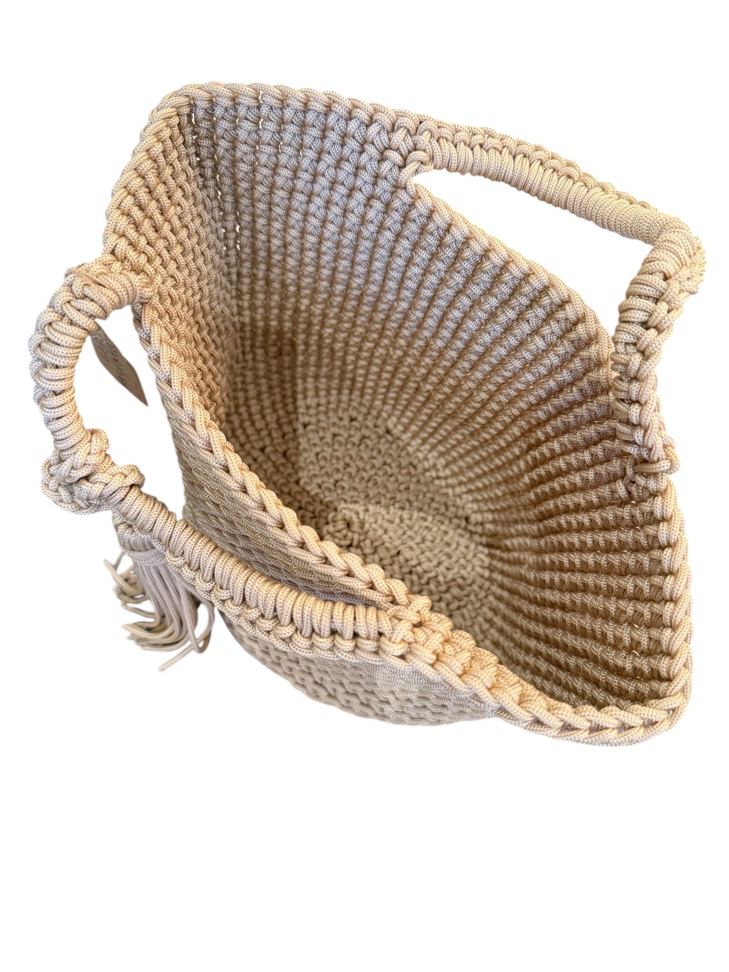 Harbor Weave Tassel Tote