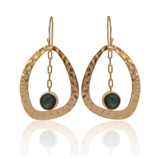 Solara Gemstone Drop Earrings