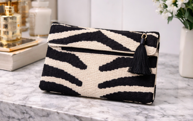 Zara Velvet Statement Clutch