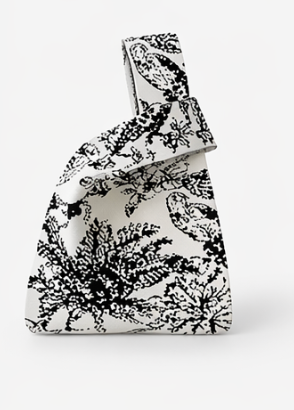 Noir Garden Knot Bag