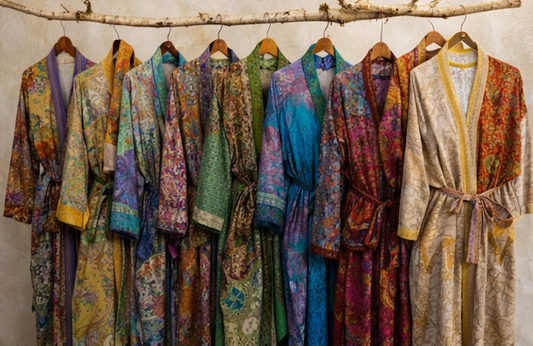 The Heirloom Patchwork Silk Robe
