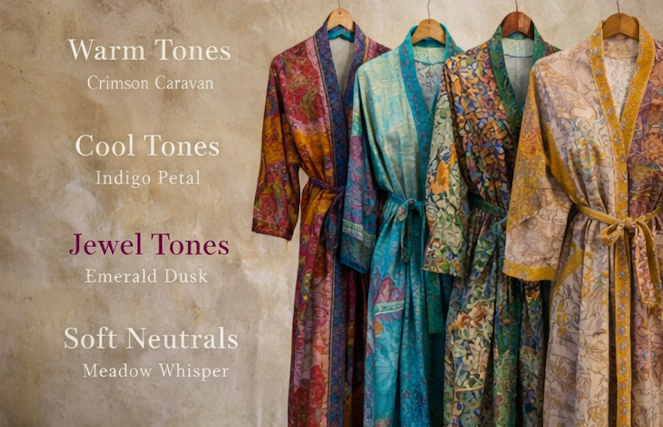 The Heirloom Patchwork Silk Robe