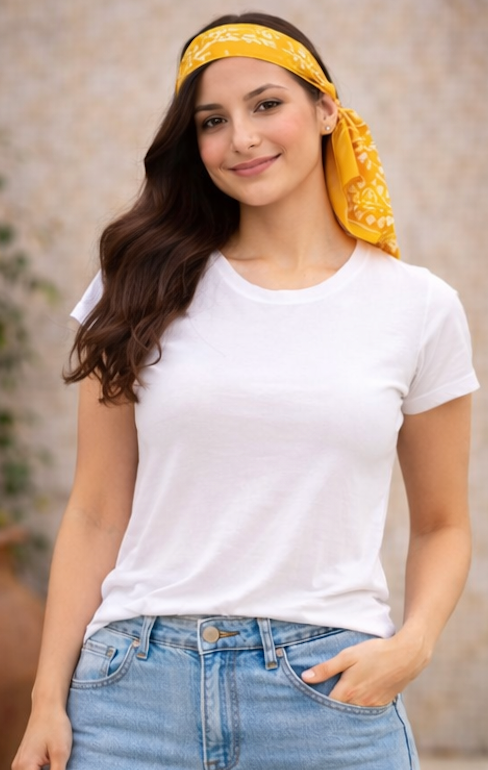 Rangoli Bandhani Silk Scarf