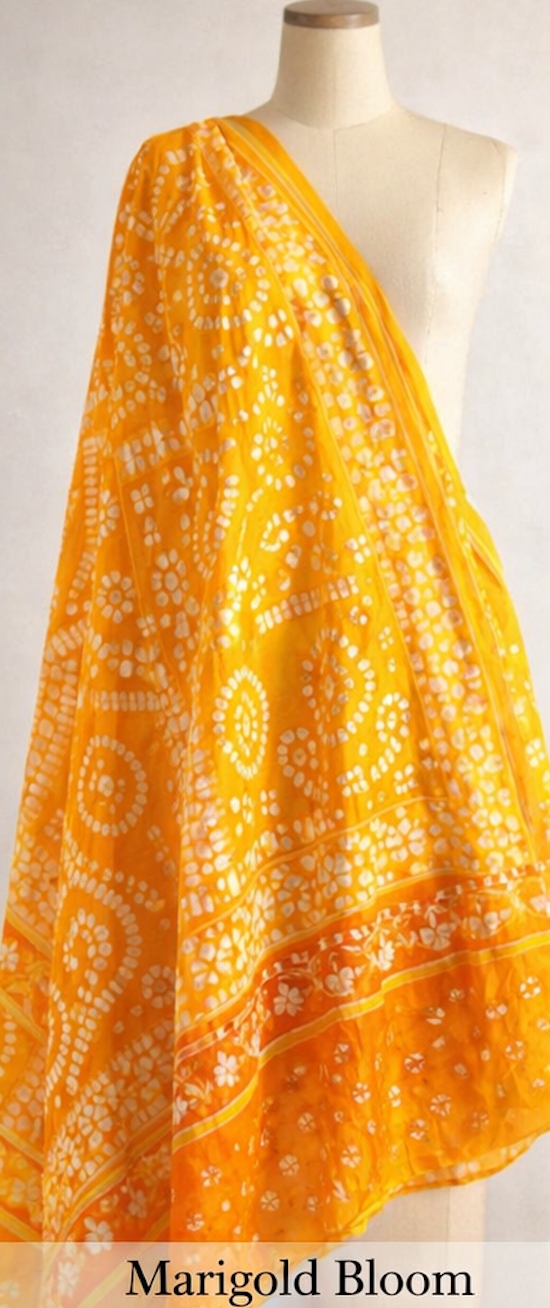Rangoli Bandhani Silk Scarf