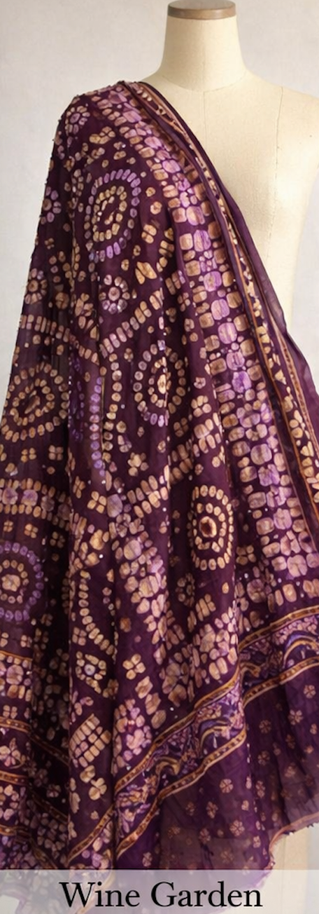 Rangoli Bandhani Silk Scarf