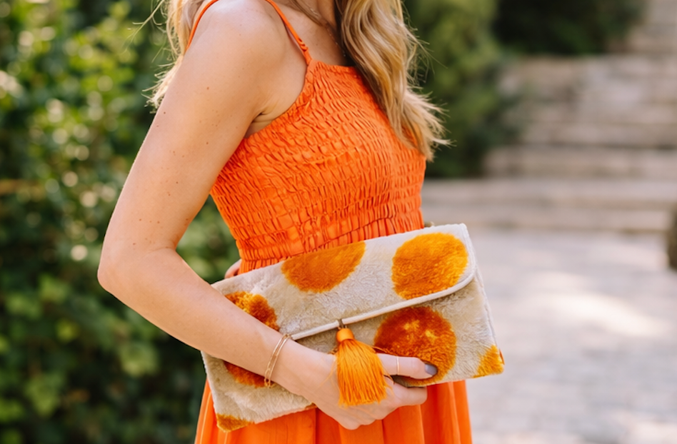 Zara Velvet Statement Clutch