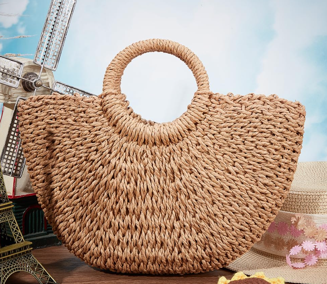 Solana Woven Top-Handle Bag - Mini