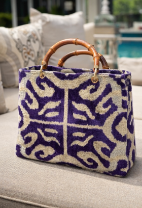 Sahra Velvet Tote Bag