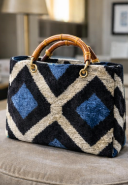 Sahra Velvet Tote Bag