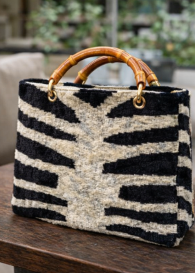 Sahra Velvet Tote Bag