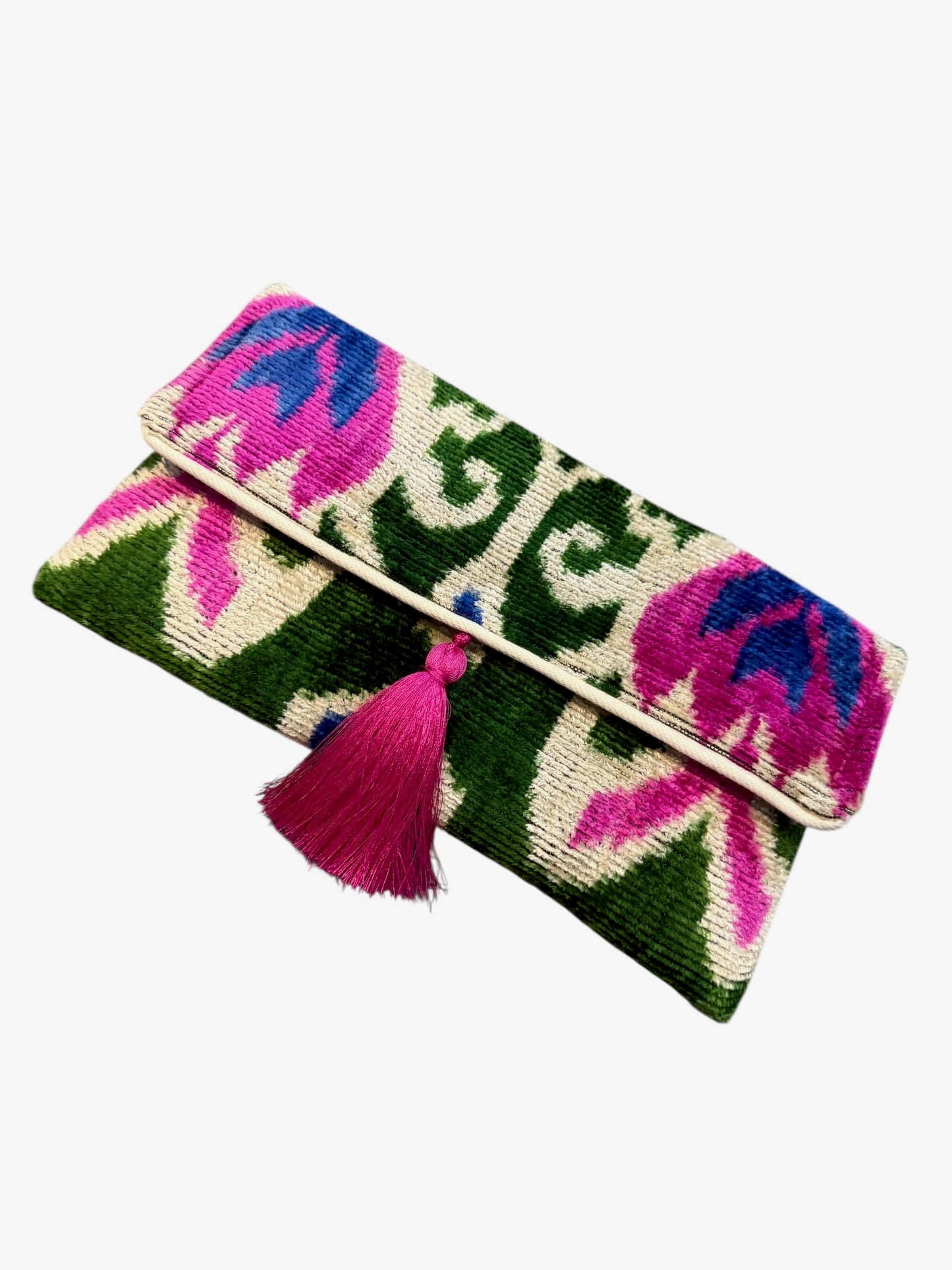 Zara Velvet Statement Clutch