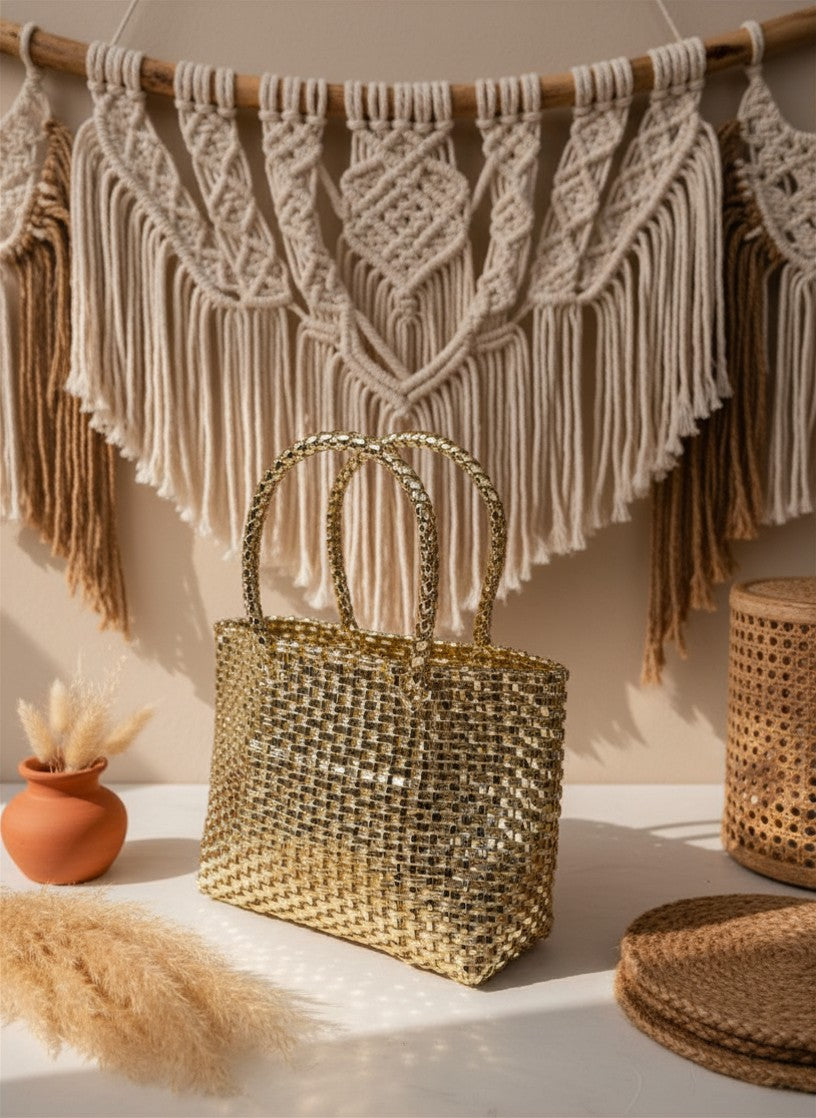 Ziya Golden Weave Tote
