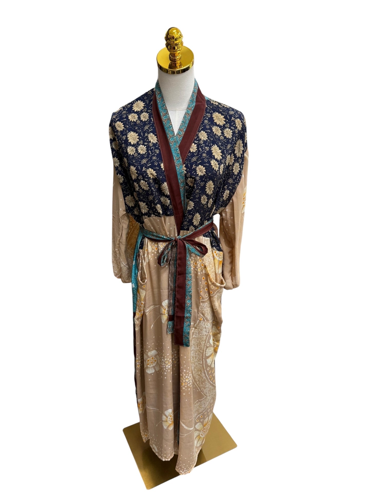 The Heirloom Patchwork Silk Robe