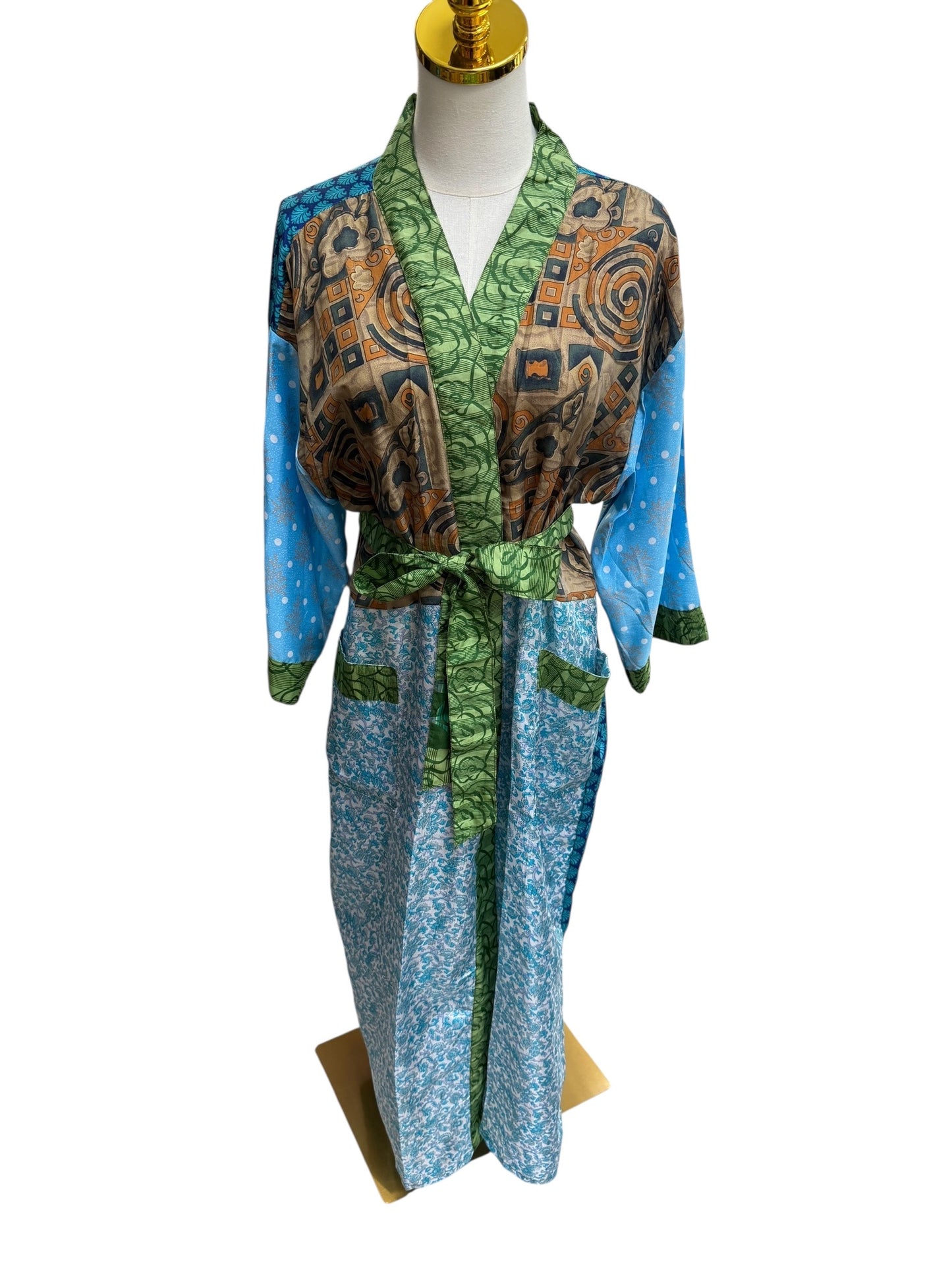 The Heirloom Patchwork Silk Robe