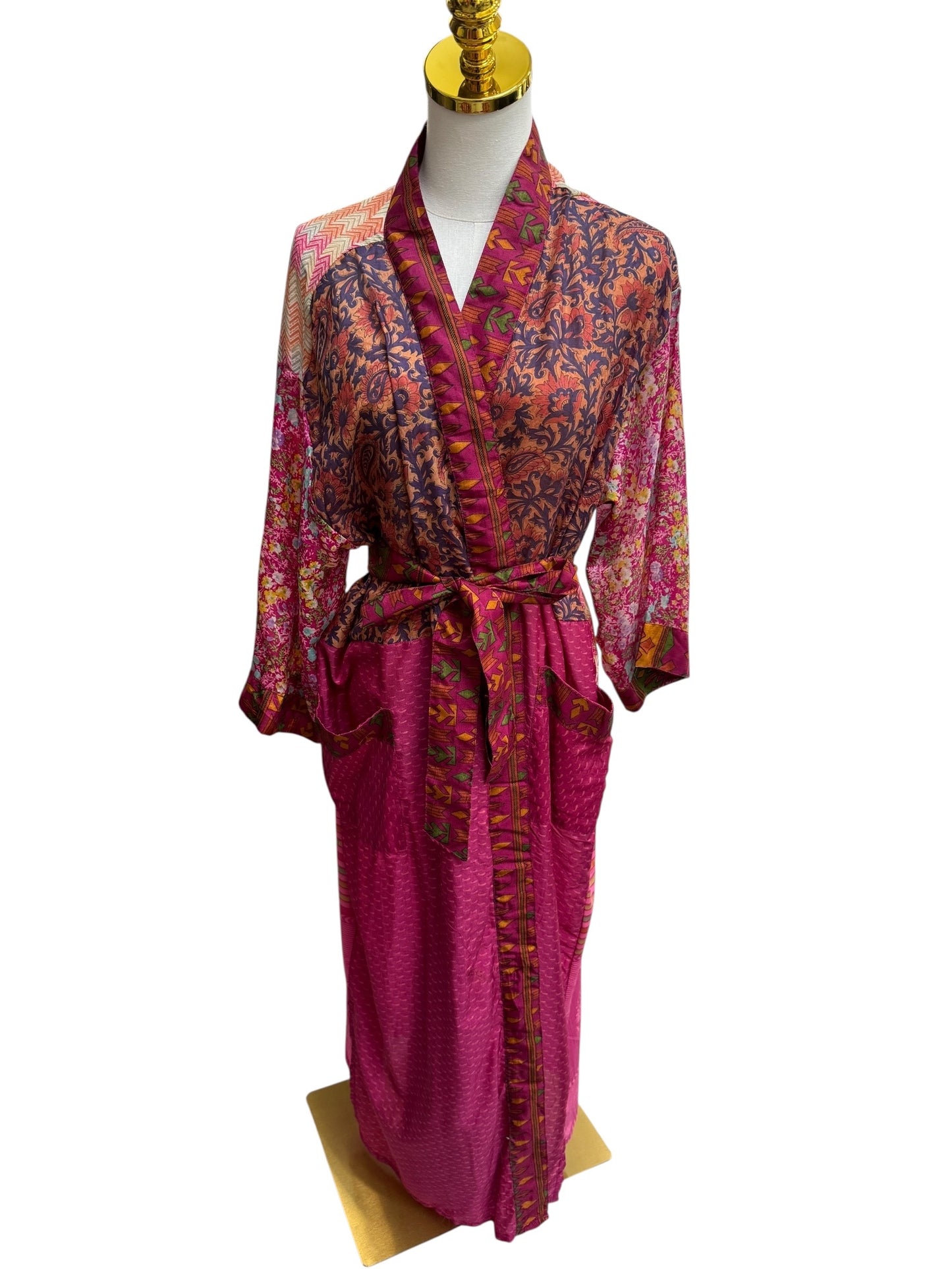 The Heirloom Patchwork Silk Robe