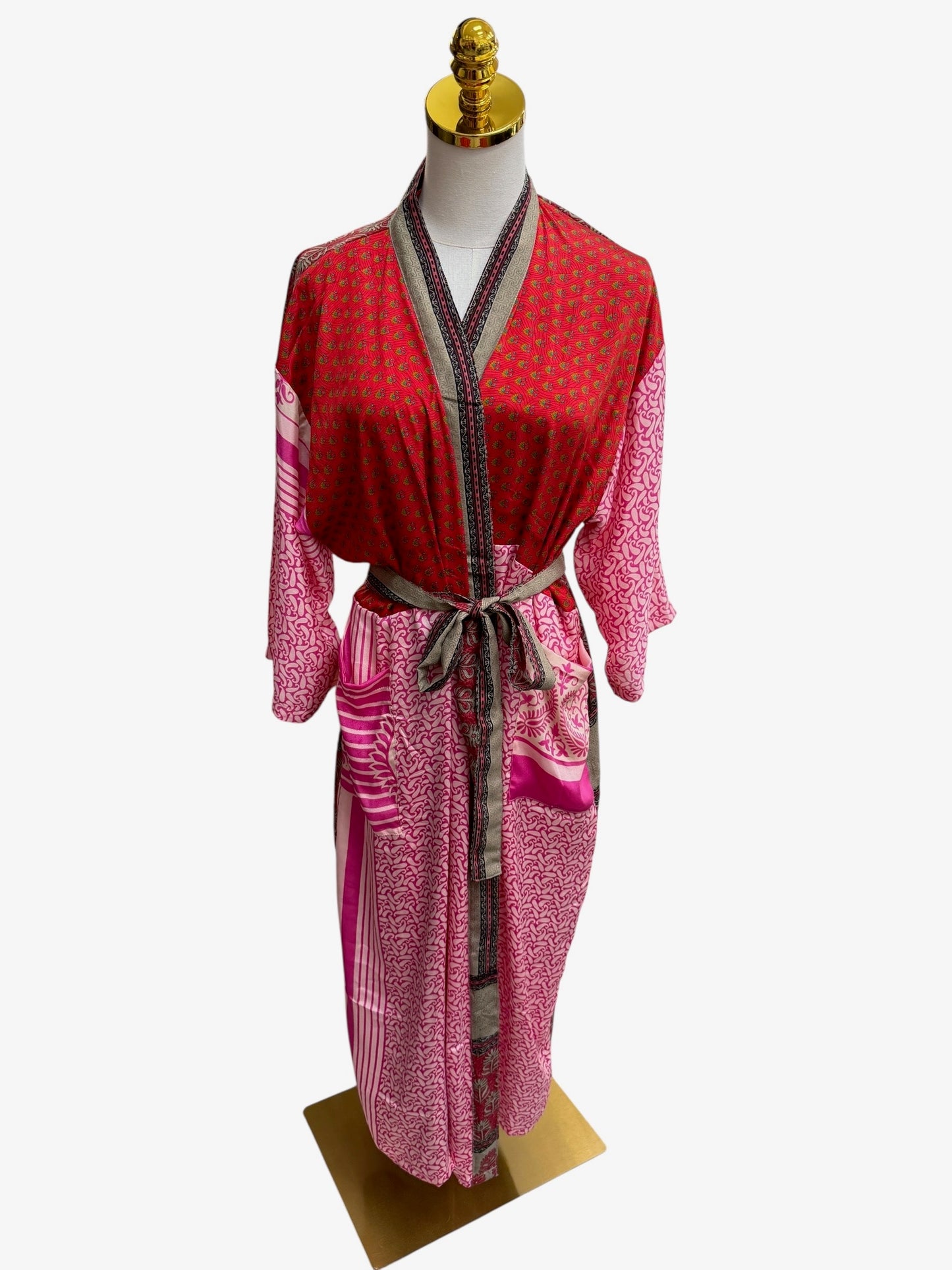 The Heirloom Patchwork Silk Robe