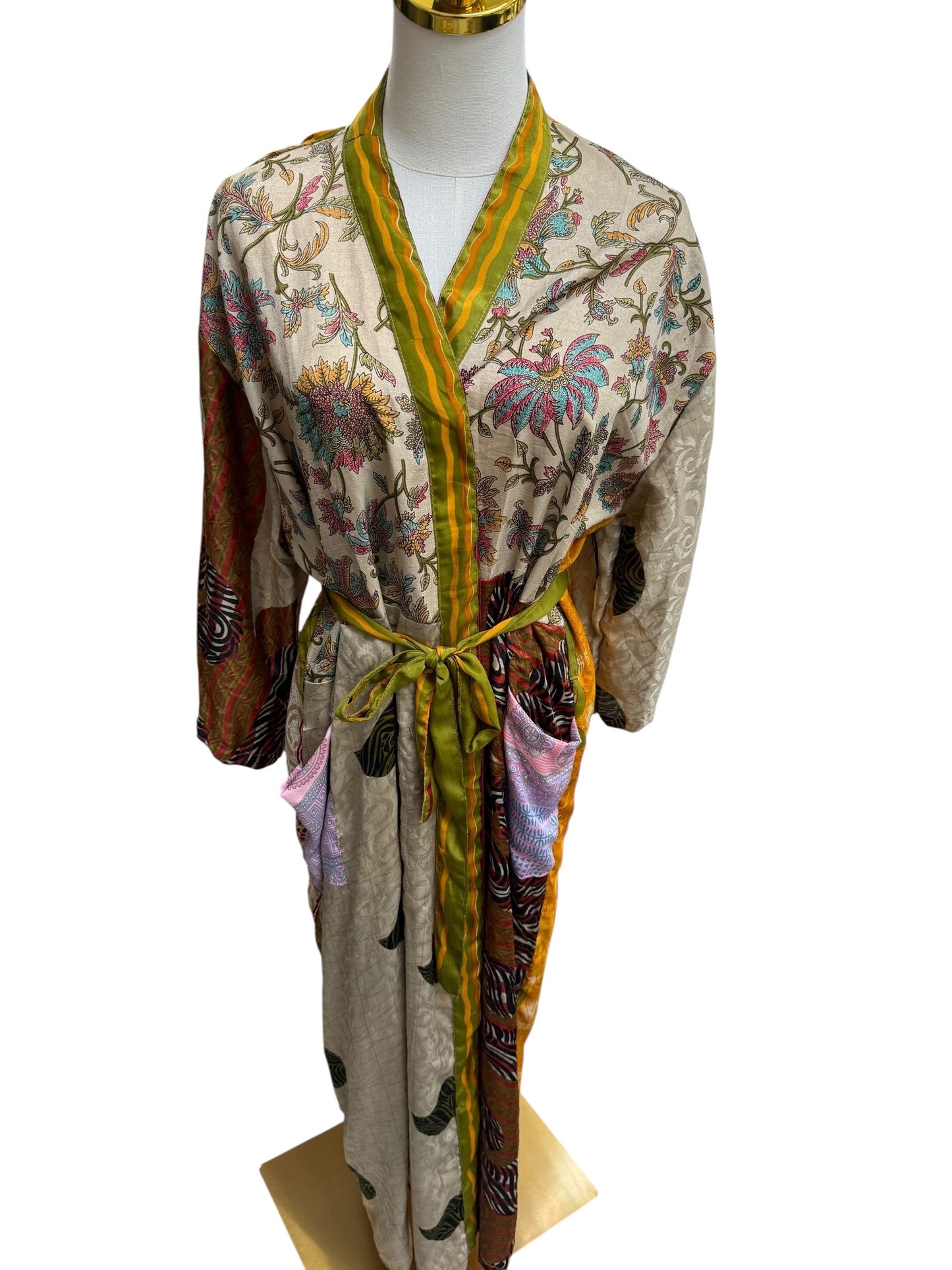 The Heirloom Patchwork Silk Robe