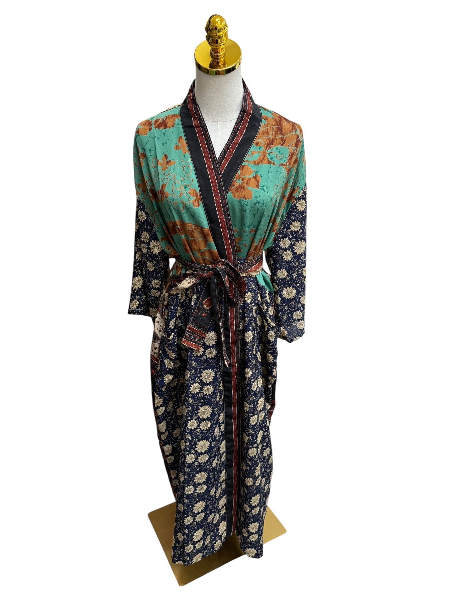 The Heirloom Patchwork Silk Robe