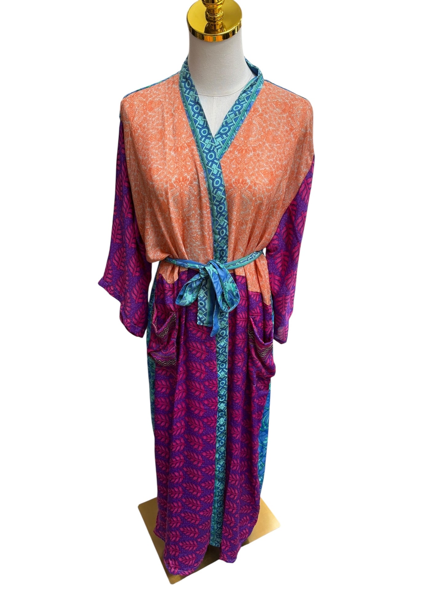 The Heirloom Patchwork Silk Robe