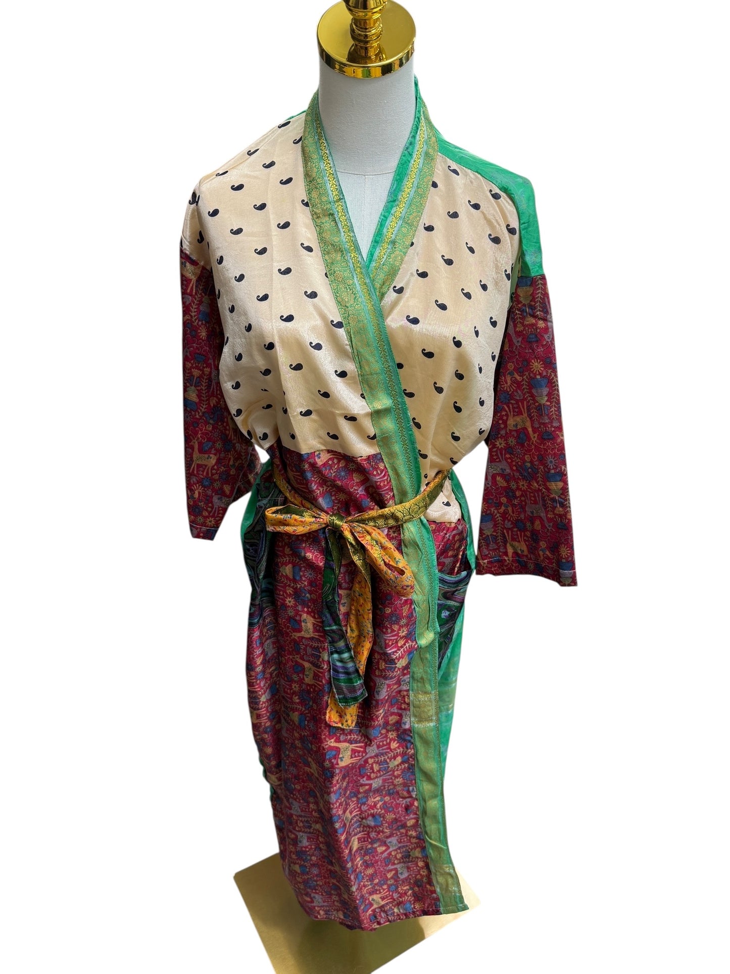 The Heirloom Patchwork Silk Robe