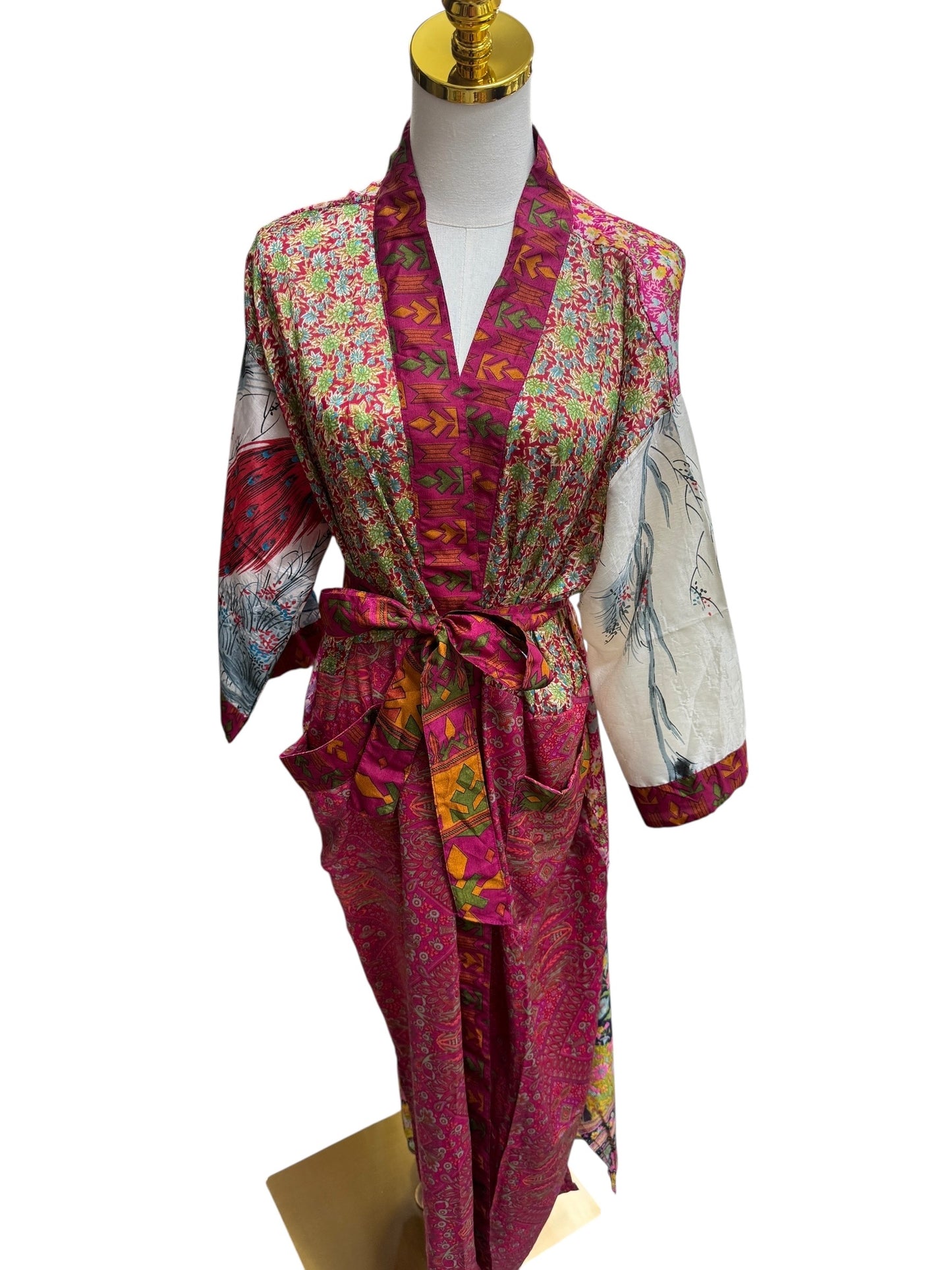 The Heirloom Patchwork Silk Robe